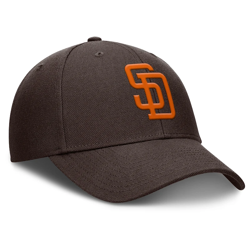 Casquette ajustable Fanatics pour homme de la collection Cooperstown des Padres de San Diego marron