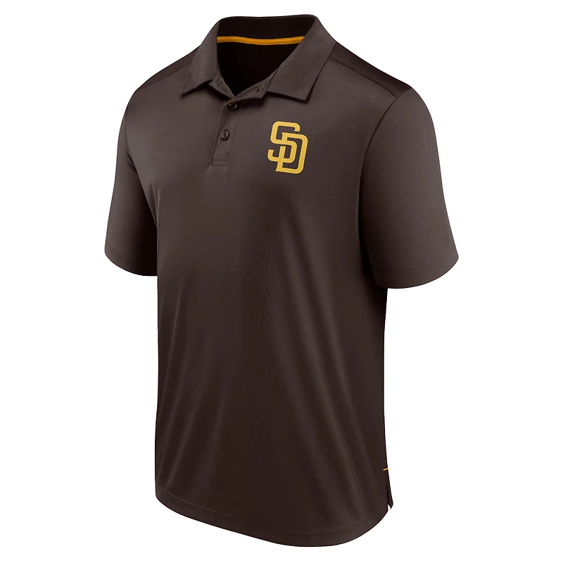 Men's Fanatics  Brown San Diego Padres Fitted Polo
