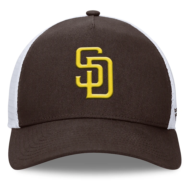 Casquette ajustable marron San Diego Padres Fundamental A-Frame Fanatics pour hommes