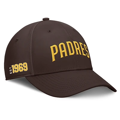 Casquette Fanatics marron pour homme des Padres de San Diego Fundamental Tag Flex