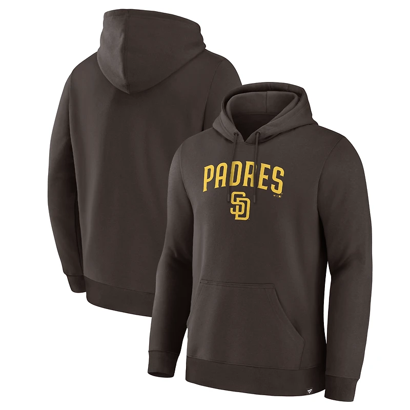 Sweat à capuche marron San Diego Padres Lock-Up Legacy pour homme (Fanatics)