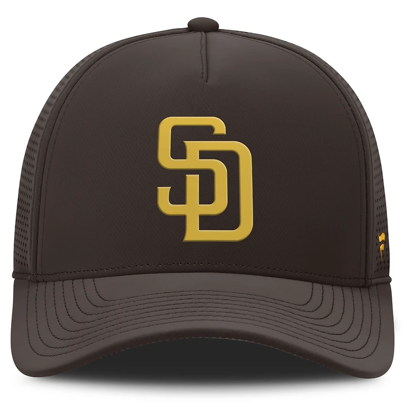 Casquette ajustable perforée marron San Diego Padres de Fanatics pour homme