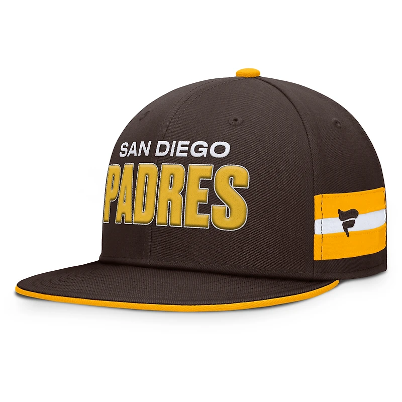 Casquette ajustée marron San Diego Padres Pick Off pour homme de Fanatics