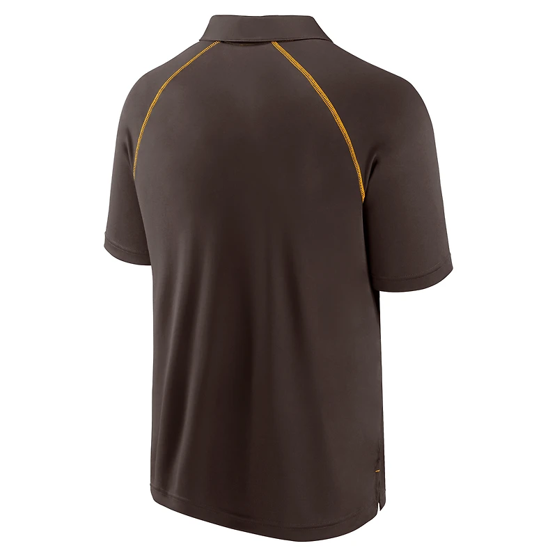 Polo raglan Strong Alone marron pour hommes de Fanatics San Diego Padres