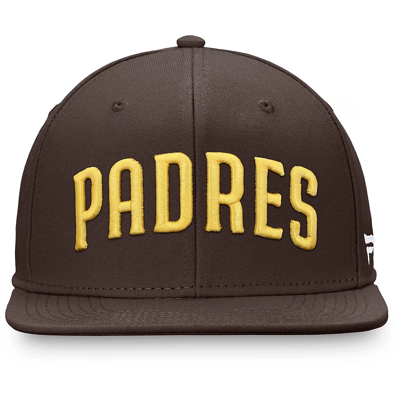 Men's Fanatics Brown San Diego Padres Team Core Fitted Hat