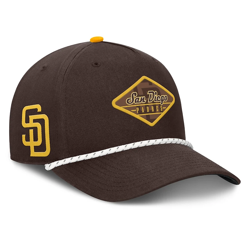 Casquette ajustable à deux coutures marron San Diego Padres de Fanatics pour homme