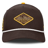 Casquette ajustable à deux coutures marron San Diego Padres de Fanatics pour homme