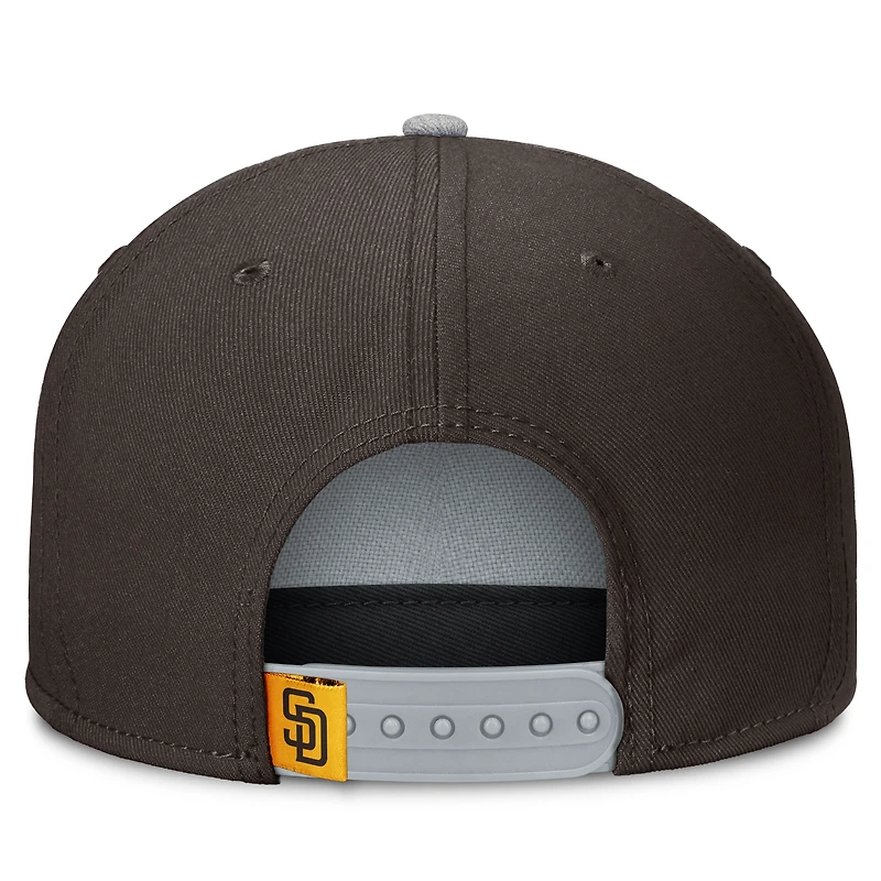 Casquette snapback marron San Diego Padres Velo pour homme de Fanatics
