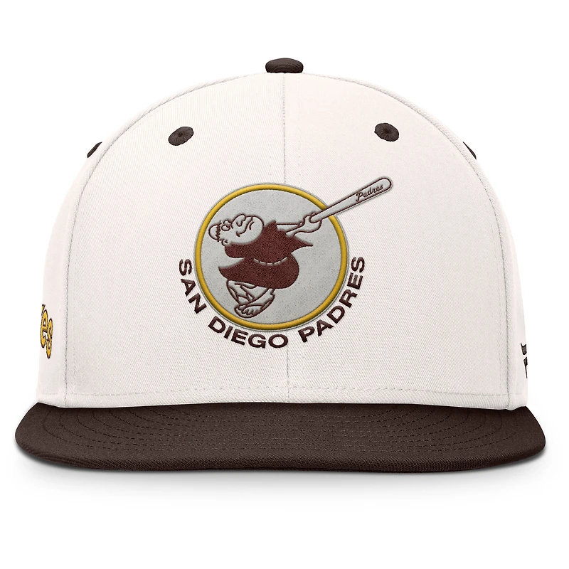 Men's Fanatics Cream/Brown San Diego Padres Unit Fitted Hat
