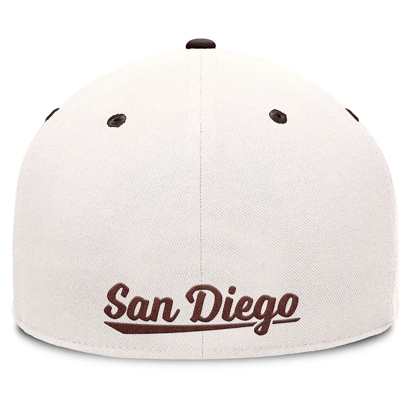 Men's Fanatics Cream/Brown San Diego Padres Unit Fitted Hat