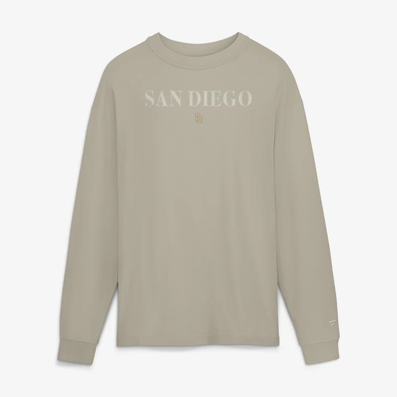 Men's Fanatics Cream San Diego Padres Elements Long Sleeve T-Shirt