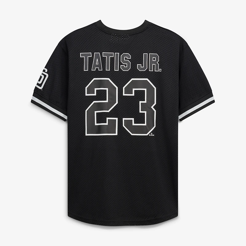 Men's Fanatics Fernando Tatis Jr. Black/White San Diego Padres Big & Tall Heavyweight Mesh Jersey