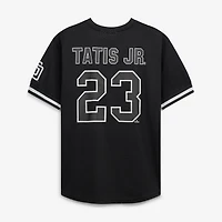 Men's Fanatics Fernando Tatis Jr. Black/White San Diego Padres Big & Tall Heavyweight Mesh Jersey