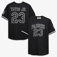 Men's Fanatics Fernando Tatis Jr. Black/White San Diego Padres Big & Tall Heavyweight Mesh Jersey