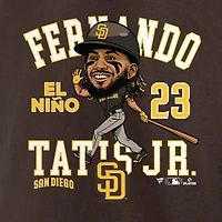 Men's Fanatics Fernando Tatis Jr. Brown San Diego Padres Hometown Caricature T-Shirt