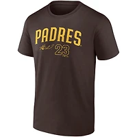 Men's Fanatics Fernando Tatis Jr. Brown San Diego Padres Player Name & Number T-Shirt