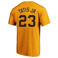 Men's Fanatics Fernando Tatis Jr. Gold San Diego Padres Big & Tall Name Number T-Shirt