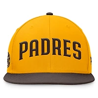 Men's Fanatics Gold/Brown San Diego Padres Fundamental Two-Tone Fitted Hat