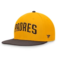 Men's Fanatics Gold/Brown San Diego Padres Fundamental Two-Tone Fitted Hat