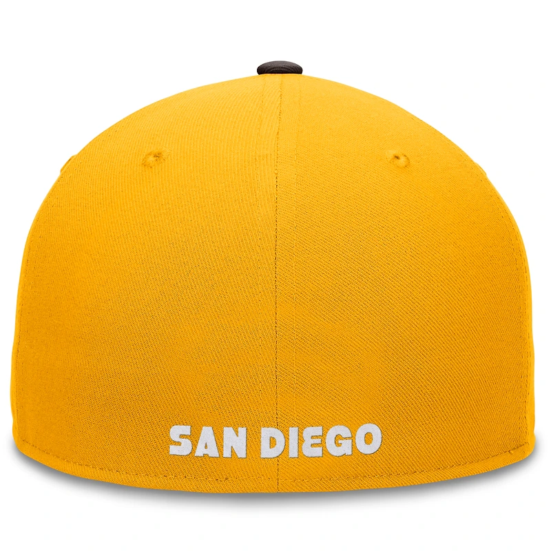 Men's Fanatics Gold/Brown San Diego Padres Fundamental Two-Tone Fitted Hat