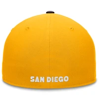 Men's Fanatics Gold/Brown San Diego Padres Fundamental Two-Tone Fitted Hat