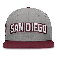 Casquette Snapback en feutre à point de chaînette Fanatics gris/marron pour homme des Padres de San Diego Elements