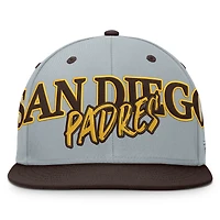 Men's Fanatics Gray San Diego Padres Jersey Twill Fitted Hat