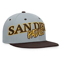 Men's Fanatics Gray San Diego Padres Jersey Twill Fitted Hat