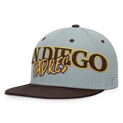Men's Fanatics Gray San Diego Padres Jersey Twill Fitted Hat