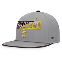 Casquette Snapback Punchout grise pour homme des Padres de San Diego Fanatics