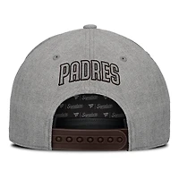 Men's Fanatics Gray San Diego Padres Signature Elements Cork Patch A-Frame Adjustable Hat