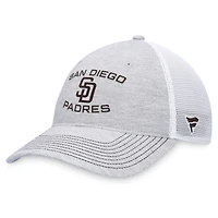 Casquette réglable gris San Diego Padres Trucker Fanatics pour hommes