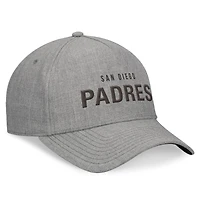 Men's Fanatics Heather Gray San Diego Padres Elements A-Frame Structured Adjustable Hat