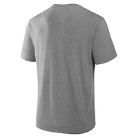 Men's Fanatics Heather Gray San Diego Padres Nostalgia Tri-Blend T-Shirt