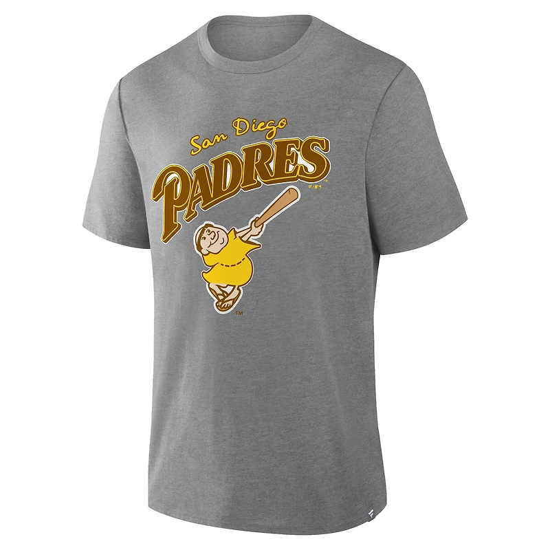 Men's Fanatics Heather Gray San Diego Padres Tribute IYKYK Tri-Blend T-Shirt