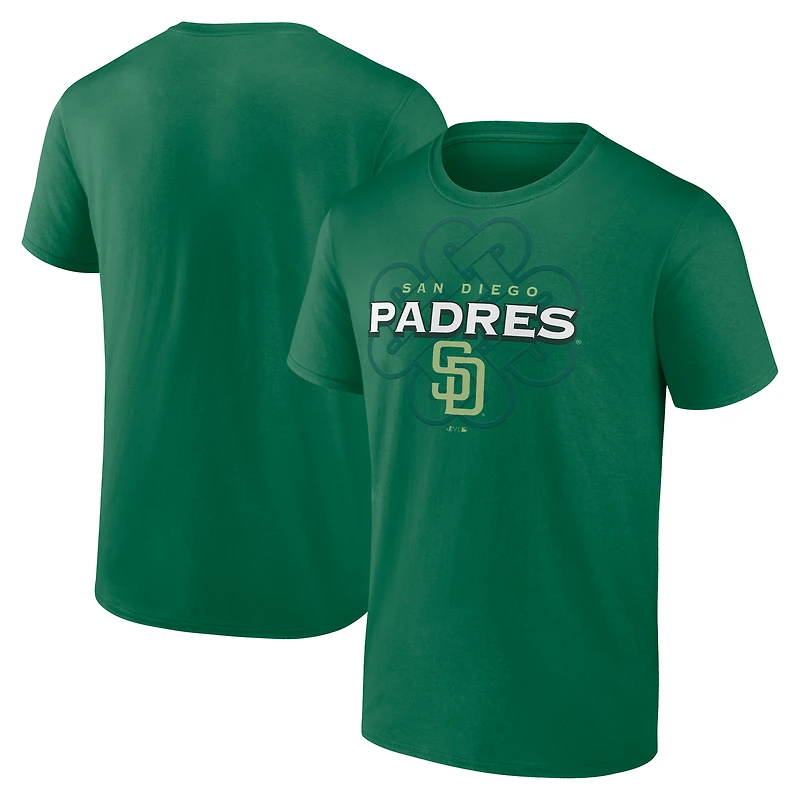 Men's Fanatics Kelly Green San Diego Padres Celtic Luck T-Shirt