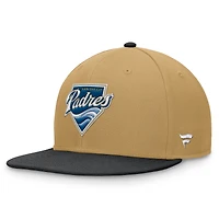Men's Fanatics Khaki/Black San Diego Padres  Heritage Two-Tone Fitted Hat