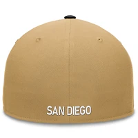 Men's Fanatics Khaki/Black San Diego Padres  Heritage Two-Tone Fitted Hat