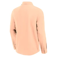Chemise boutonnée à manches longues Fanatics rose clair des San Diego Padres Front Office pour hommes