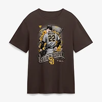Men's Fanatics Mason Miller Brown San Diego Padres Fear the Reaper T-Shirt