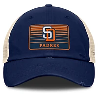 Men's Fanatics  Navy/Natural San Diego Padres Cooperstown Collection Eastbound Mesh Adjustable Hat