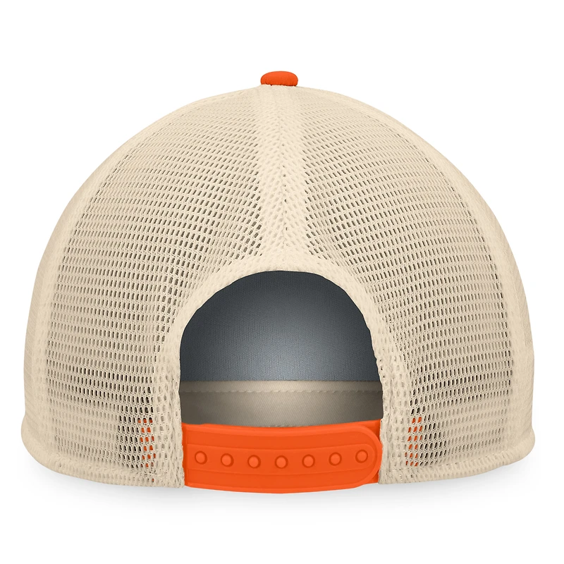 Men's Fanatics Navy/Orange San Diego Padres Cooperstown Collection Talley Foam Trucker Snapback Hat