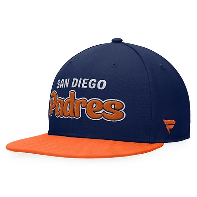 Casquette ajustée Hurler Fanatics Navy San Diego Padres Cooperstown Collection pour hommes