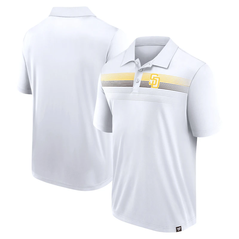Men's Fanatics White San Diego Padres Victory For Us Interlock Polo