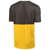 Men's FOCO Brown/Gold San Diego Padres Big Logo Mascot T-Shirt
