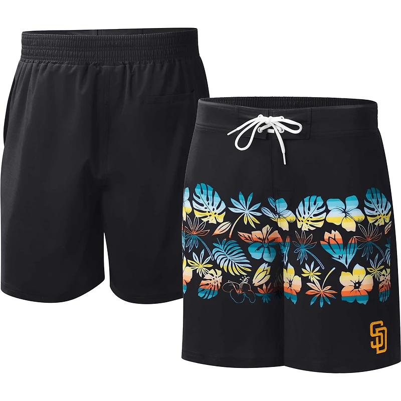 Short de bain Breeze Volley noir G-III Sports by Carl Banks pour homme