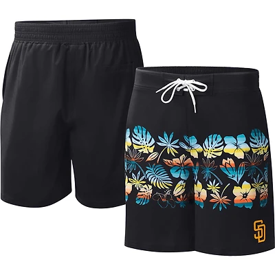 Short de bain Breeze Volley noir G-III Sports by Carl Banks pour homme