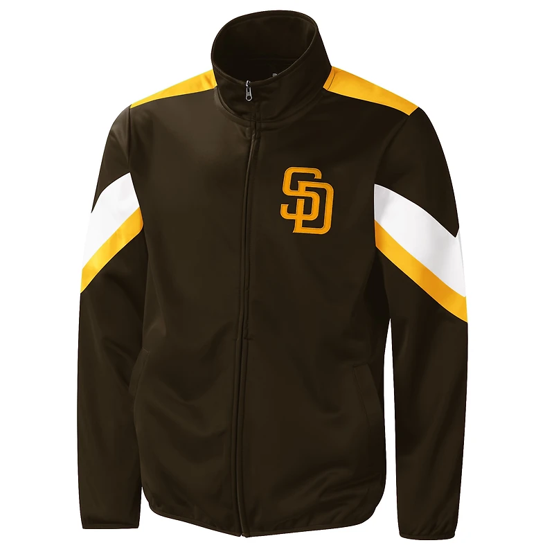 Veste de survêtement G-III Sports by Carl Banks marron San Diego Padres Earned Run pour homme