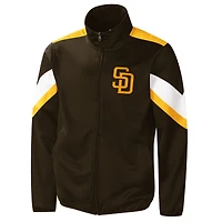 Veste de survêtement G-III Sports by Carl Banks marron San Diego Padres Earned Run pour homme