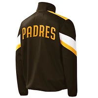 Veste de survêtement G-III Sports by Carl Banks marron San Diego Padres Earned Run pour homme